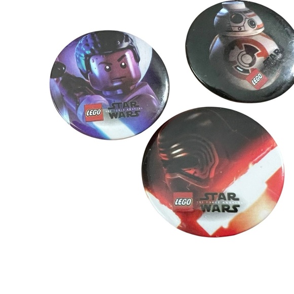 Lot of 3 Lego Star Wars The Force Awakens Promo Metal Pins - Picture 2 of 8